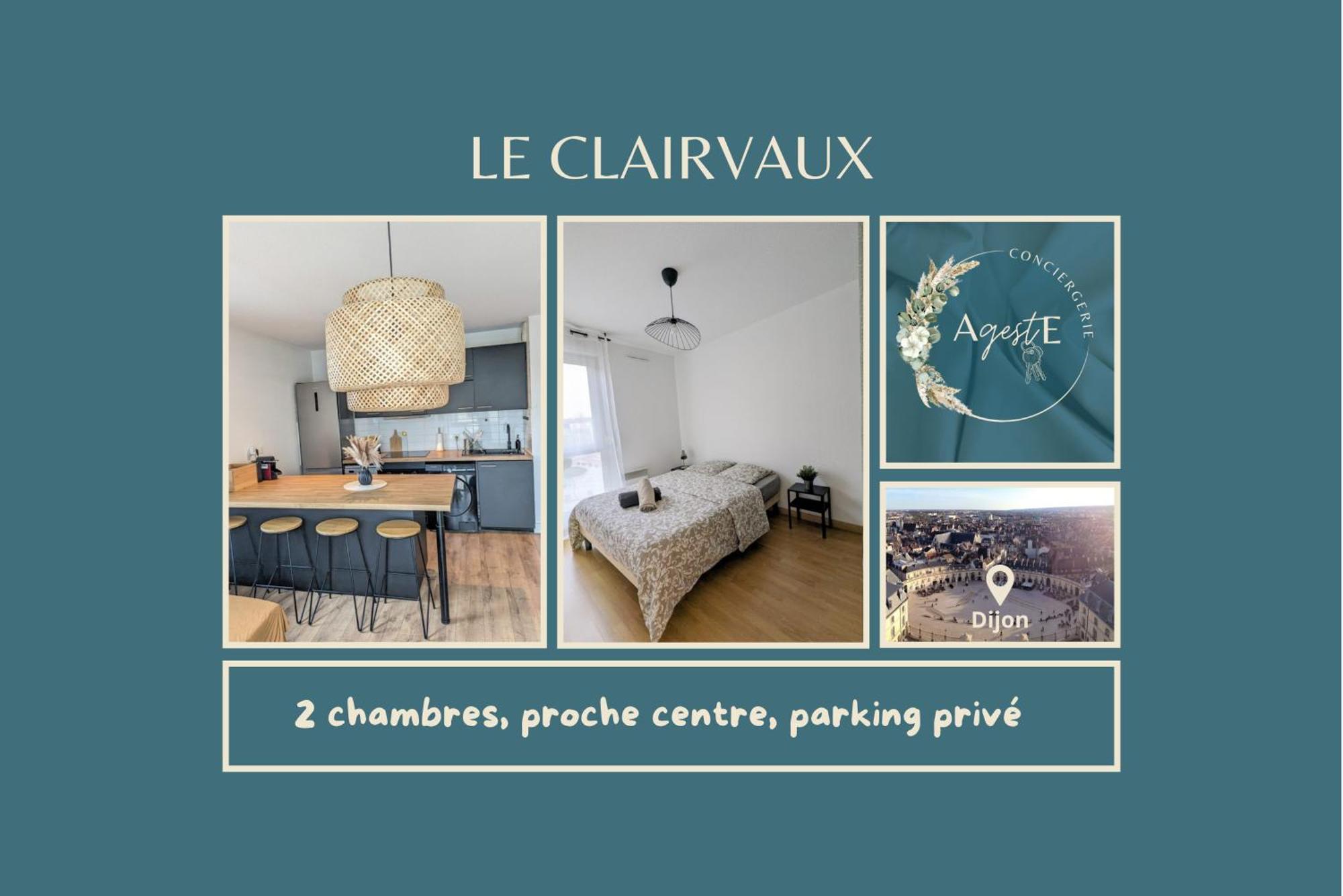 Le Clairvaux - Proche Centre Avec 1 Place En Parking Souterrain Dijon Kültér fotó